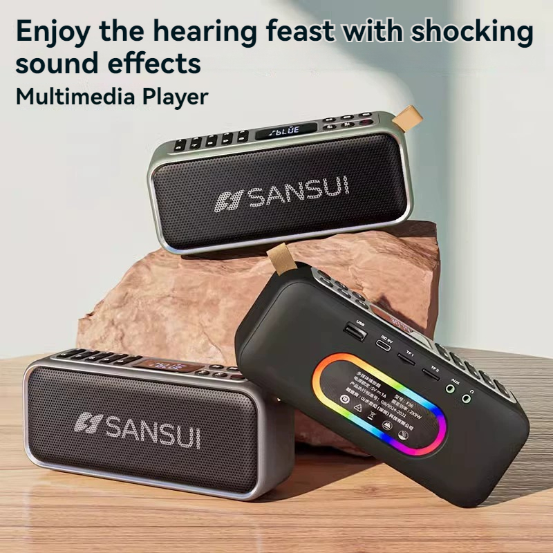 Smart Elderly Home - NewRetro draadloze Bluetooth-luidspreker 18W Mini Dual