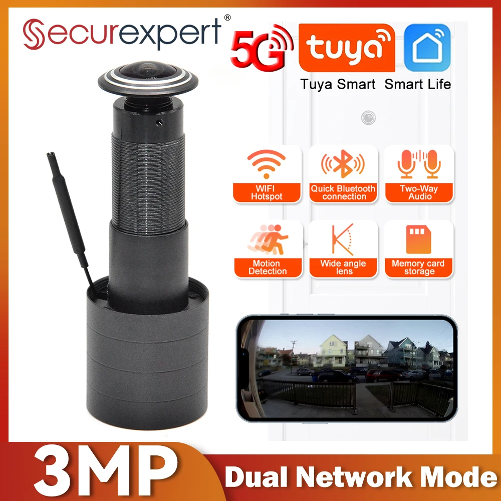 Smart Home Ezviz - 3MP HD 2.4G/5G WiFi Deurkijker Camera