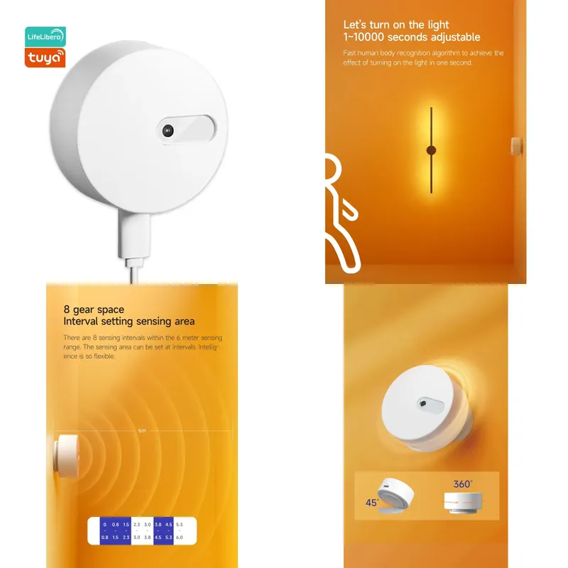 Zigbee Motion Sensor - Lifelibero Mmwave Radar Zigbee Alarm Sensor