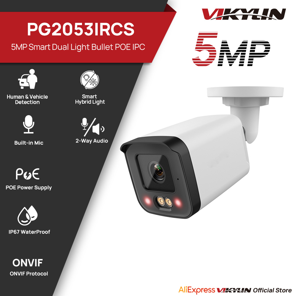 Smart Home Microsoft - VIKYLIN IP-beveiligingscamera 5MP Smart Dual Light