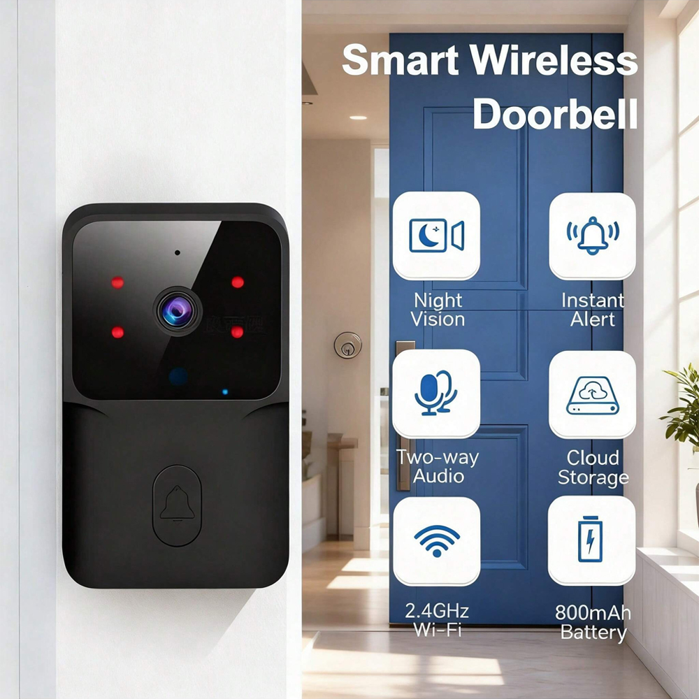 Smart Home Video Doorbell Installation - Slimme WiFi Draadloze deurbel IR nachtzicht