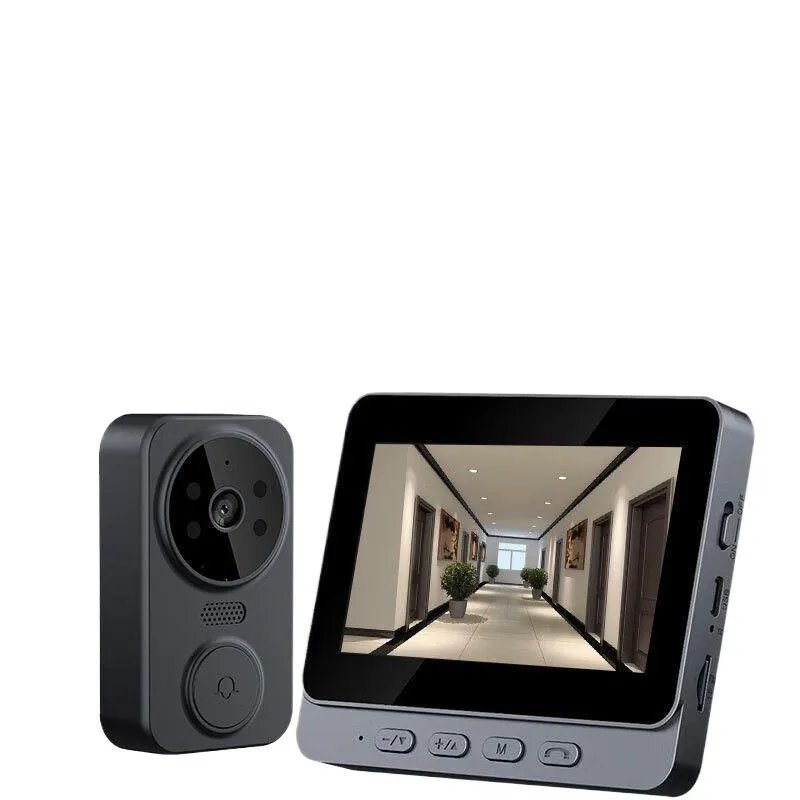 Smart Home Video Doorbell Installation - Slimme draadloze videodeurbelcamera HD anti-diefstal kijkgaatje