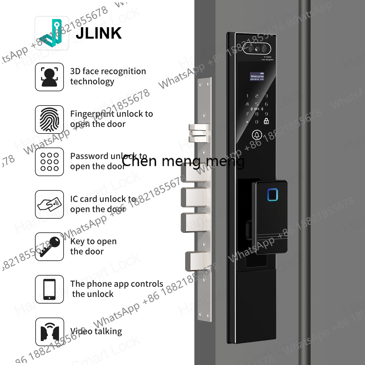 Handaily vingerafdruk video-in - Smart Home Video Doorbell Installation recensie en prijs