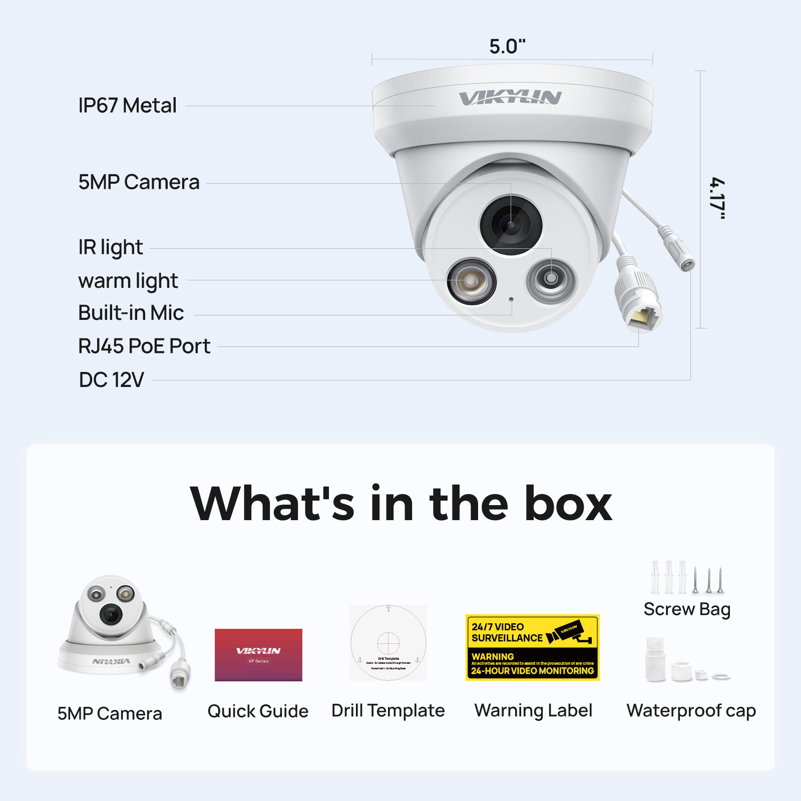 VIKYLIN 5MP Smart Dual Light I - Smart Home Microsoft recensie en prijs