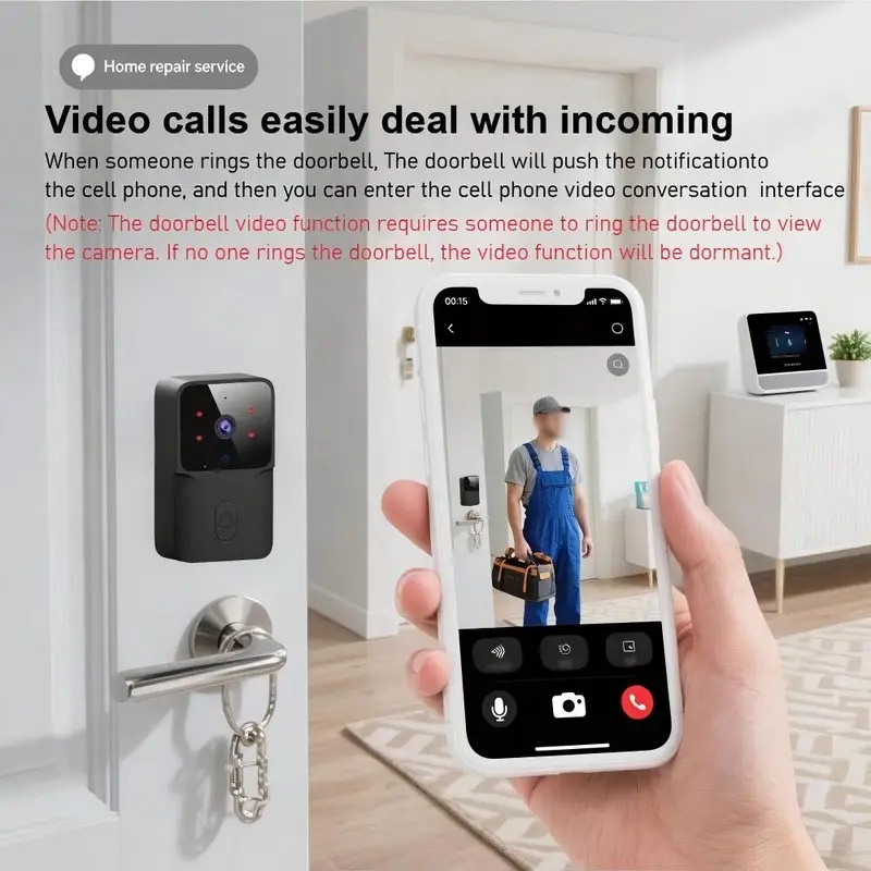 Slimme WiFi draadloze deurbel  - Smart Home Video Doorbell Installation recensie en prijs