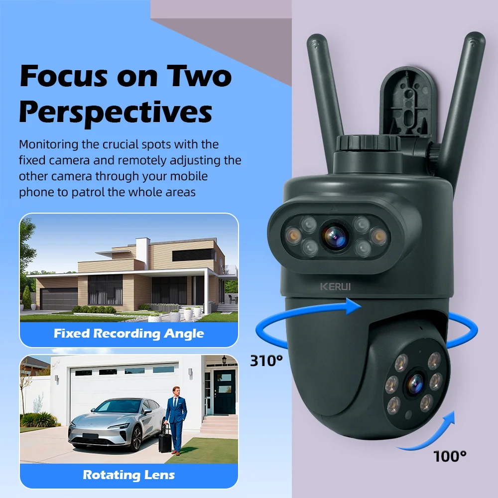 KERUI Outdoor 10MP 5K HD Dual  - Smart Home Os recensie en prijs
