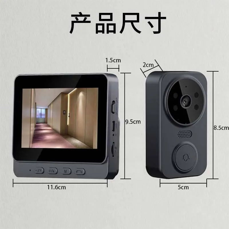 Slimme draadloze videodeurbelc - Smart Home Video Doorbell Installation recensie en prijs