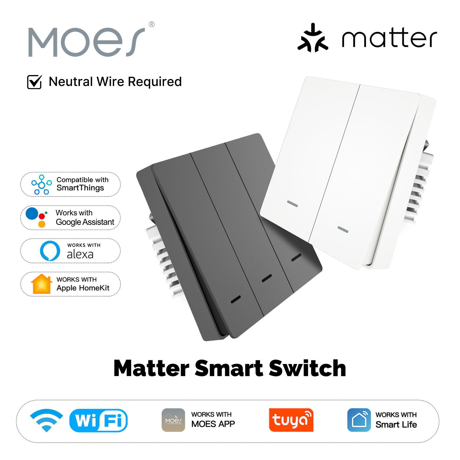 MOES Matter Tuya WiFi Smart Li - Smart Home Ikea recensie en prijs