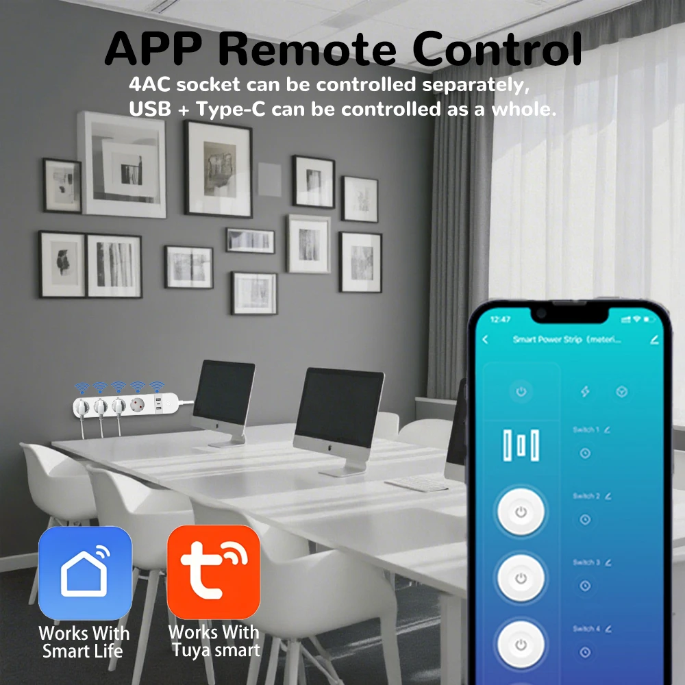 BORUIDAPLS EU-stekker WiFi Sma - Smart Power Strip recensie en prijs