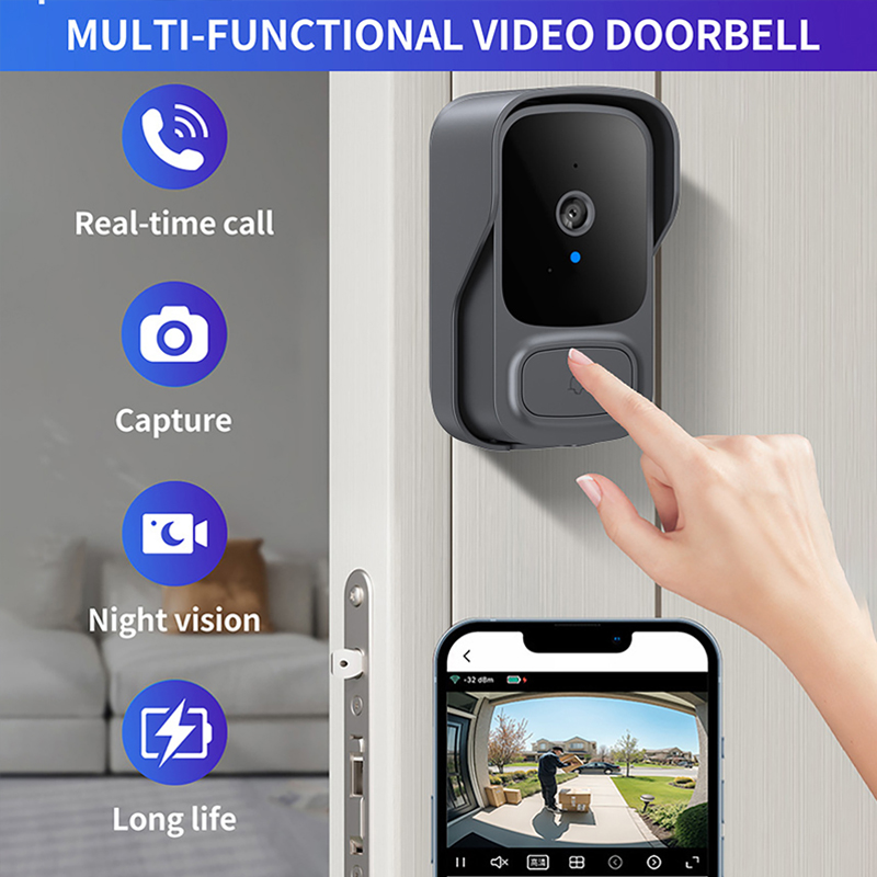 Tuay Wifi-deurbelcamera met cl - Smart Home Video Doorbell Installation recensie en prijs